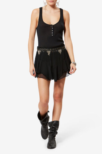 Sornel korte shorts i muslin med print