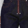 Stely jeans med brede ben i bomuld