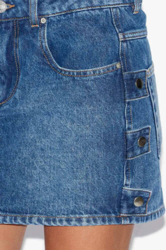 Stessy kort denimskørt