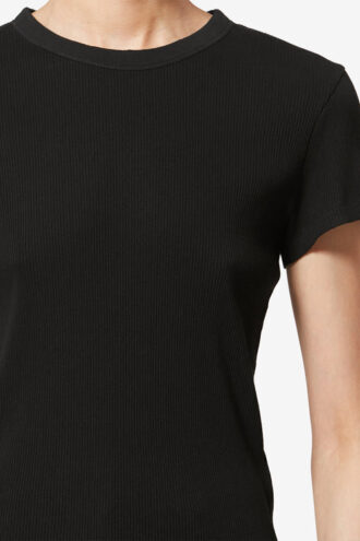 Taomi Ribbet kortærmet bomulds-T-shirt