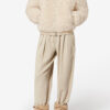 Tayma kort krøllet faux fur frakke