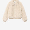 Tayma kort krøllet faux fur frakke