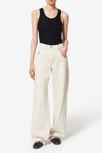 Thea stribet linned-T-shirt