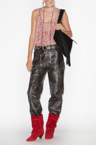 Thea tank top i linned med print