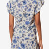 Tullya Top i stretchsilke med print og drapering