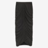 Vicky midi-nederdel i rynket jersey