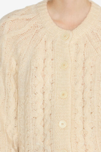 Yara kabelstrikket cardigan