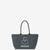 Yenky Zipped taske i falmet bomuld med logo Yenky Zipped taske i falmet bomuld med logo