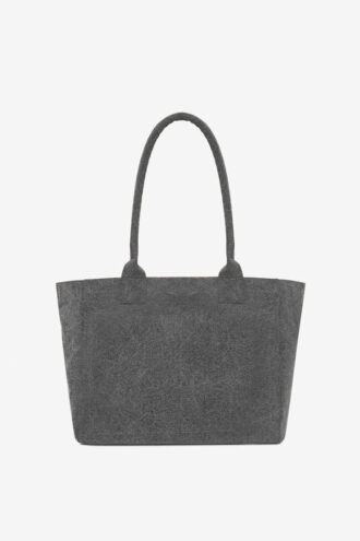 Yenky Zipped taske i falmet bomuld med logo