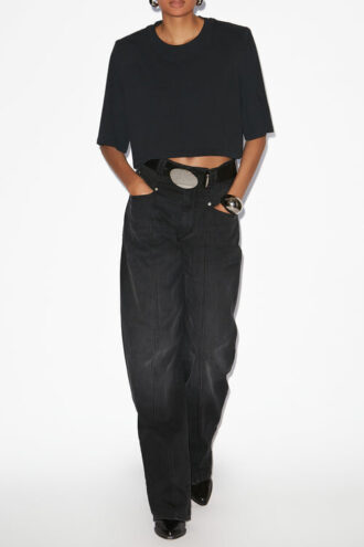 Zaely kort bomulds-T-shirt