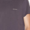 Zafferh kortærmet ensfarvet bomulds-T-shirt