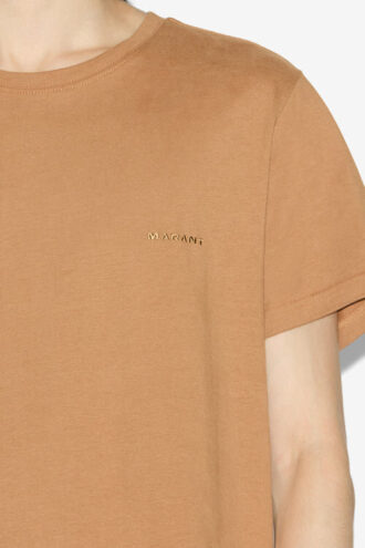 Zafferh kortærmet ensfarvet bomulds-T-shirt