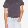 Zafferh kortærmet ensfarvet bomulds-T-shirt