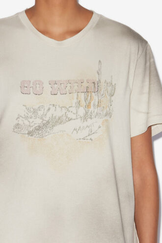 Zaof T-shirt i bomuld med print