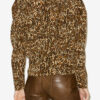 Zarga Plisseret bluse i printet silke