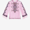 Zelda broderet Matka silke bluse