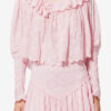 Zelly Frilly Floral bomulds- og silketop