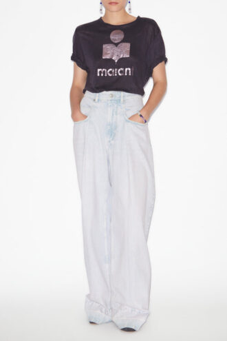 Zewel Linned T-shirt med logo