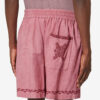 Zilan broderede bomuldsgaze-shorts Zilan broderede bomuldsgaze-shorts