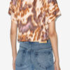 Zilia kort bomulds-T-shirt med akvarelprint