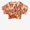 Zilia kort bomulds-T-shirt med akvarelprint