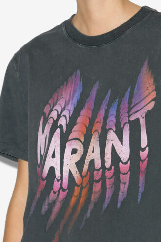 Zoeline bomulds-T-shirt med logo