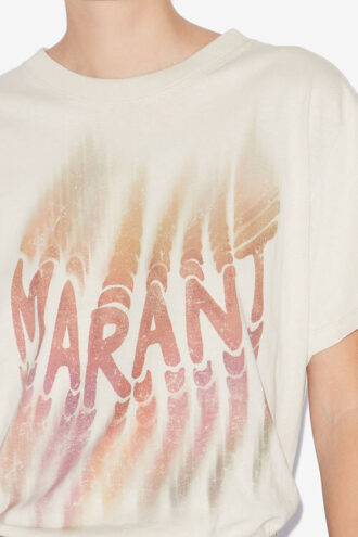 Zoeline bomulds-T-shirt med logo