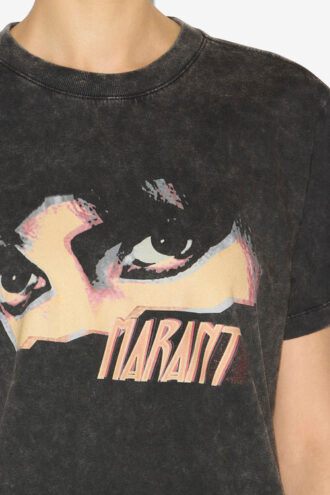 Zoeline bomulds-T-shirt med print