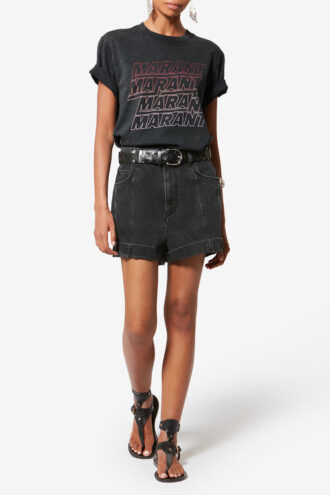 Zoeline kortærmet bomulds-T-shirt