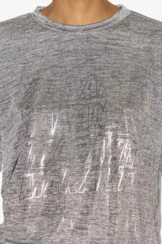 Zoeline Metallic Jersey T-shirt med logoer