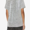 Zoeline Metallic Jersey T-shirt med logoer