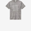 Zoeline Metallic Jersey T-shirt med logoer