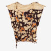 Zohra Top i vævet jersey med print
